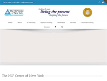 Tablet Screenshot of nlptraining.com